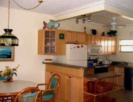 Kitchen and dining area